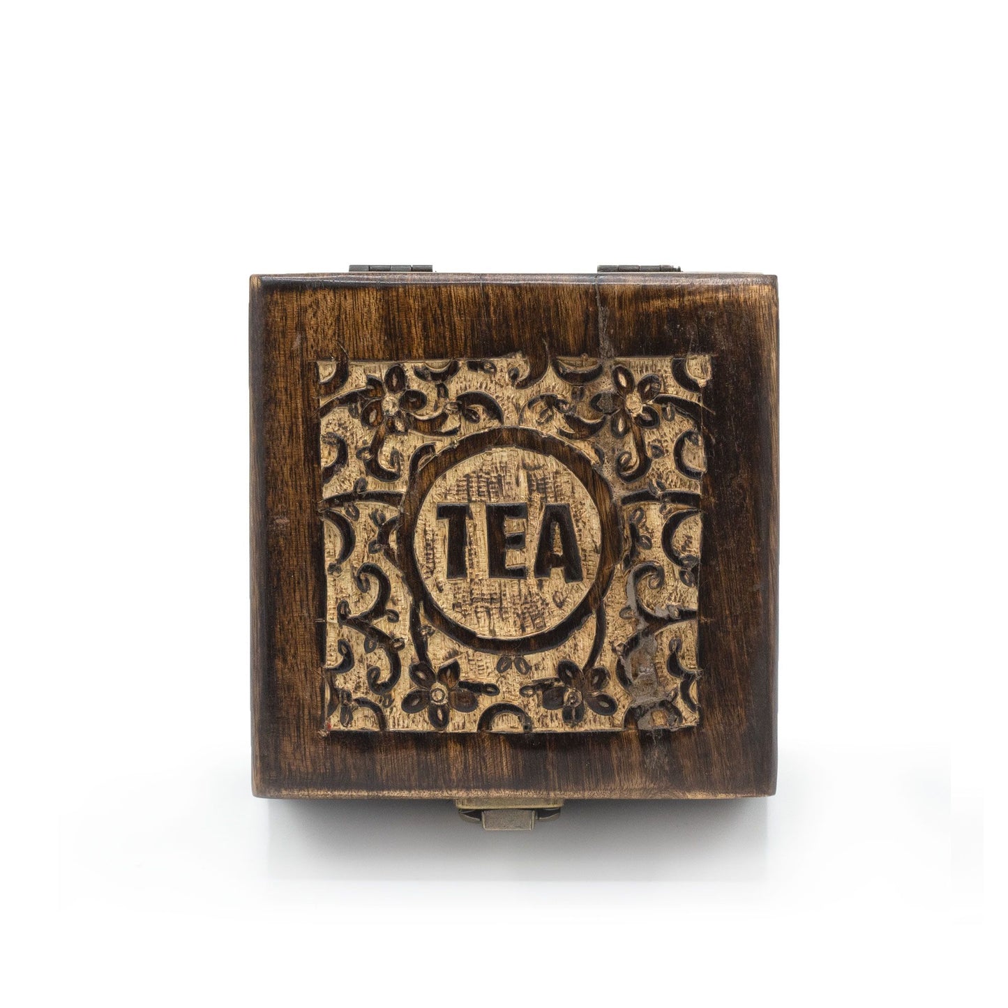 Mango Carved Tea Box - Small