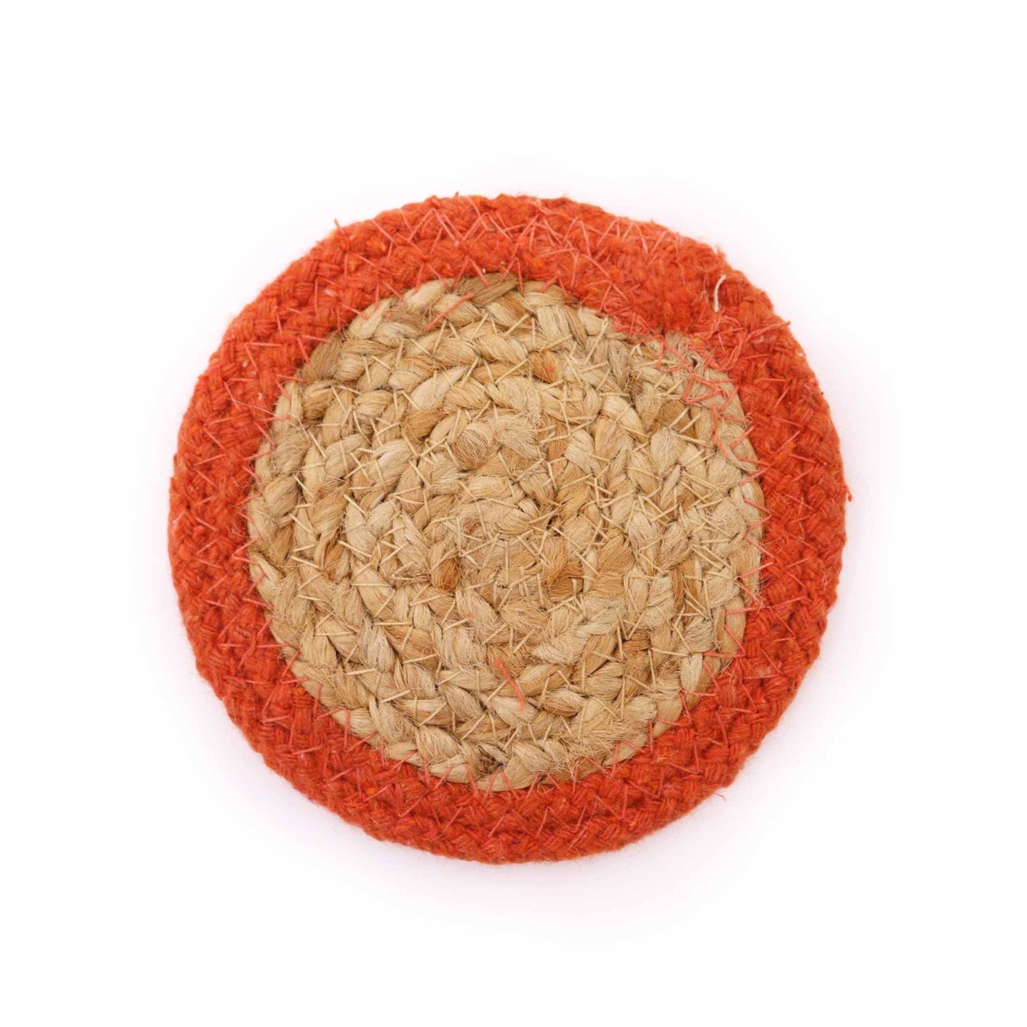Natural Drink Coasters - Jute & Cotton (Mixed set of 6)