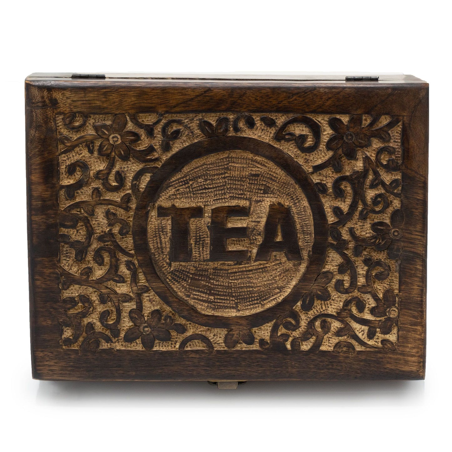 Mango Carved Tea Box - Large