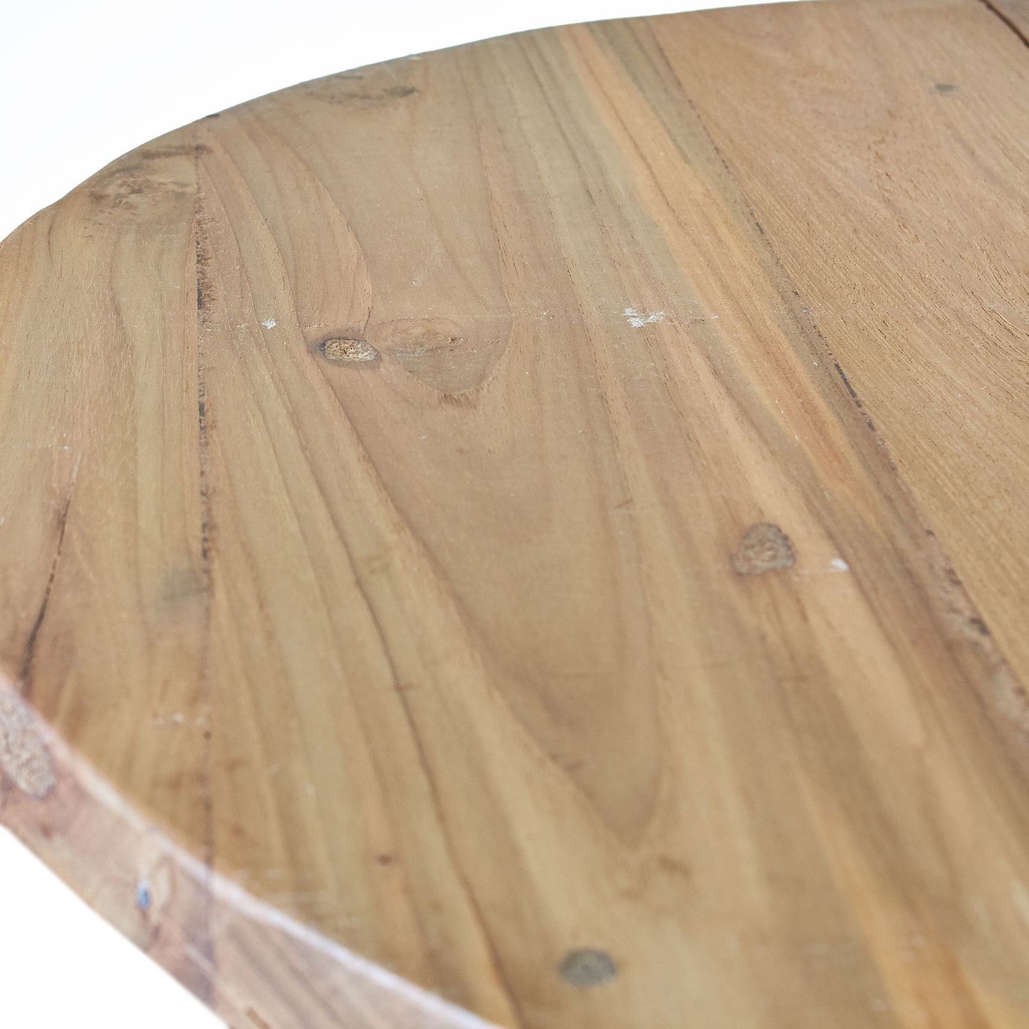 Recycled Round Folding Coffee Table - 50cm - Teak