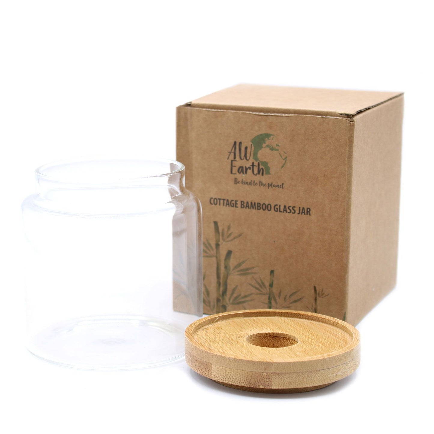 Coffee Storage Jar - Bamboo and Glass 10cm