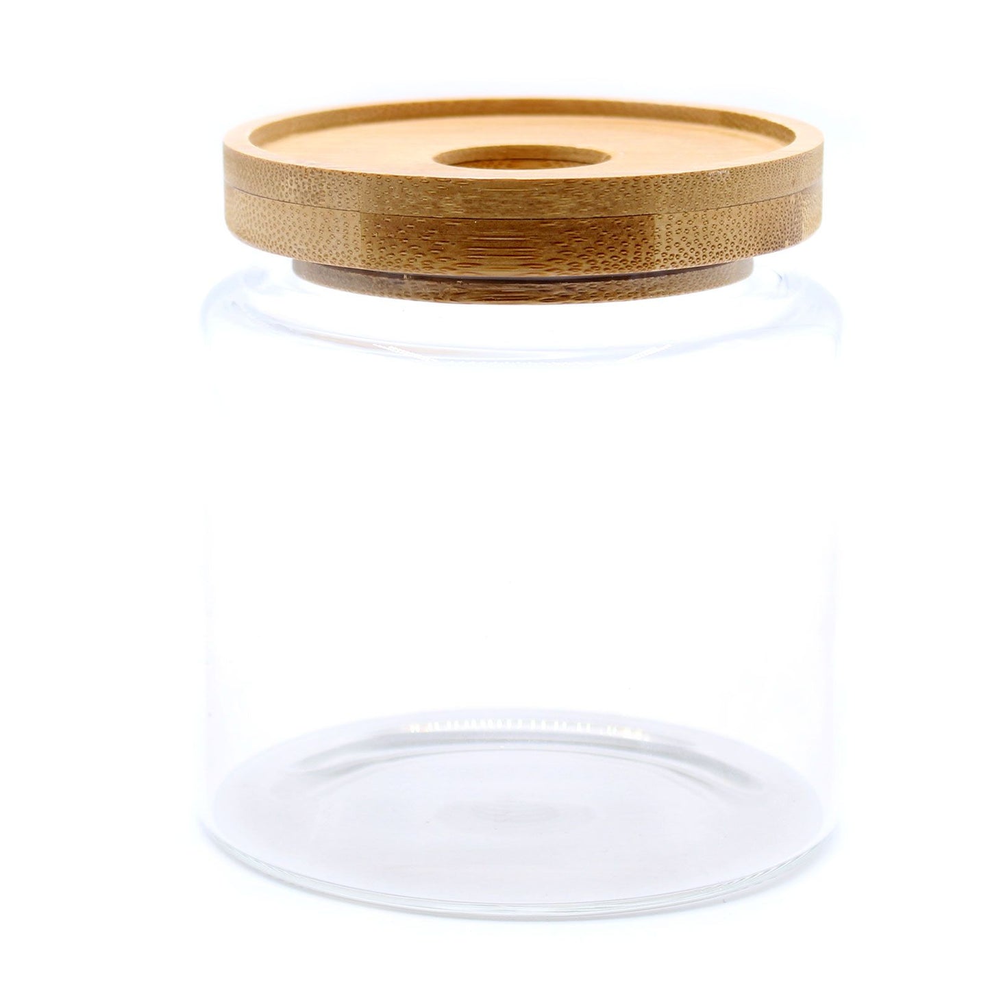 Coffee Storage Jar - Bamboo and Glass 10cm